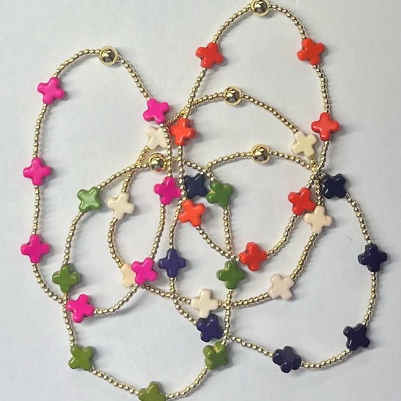 Gold beaded bracelets - Picture 8 of 14